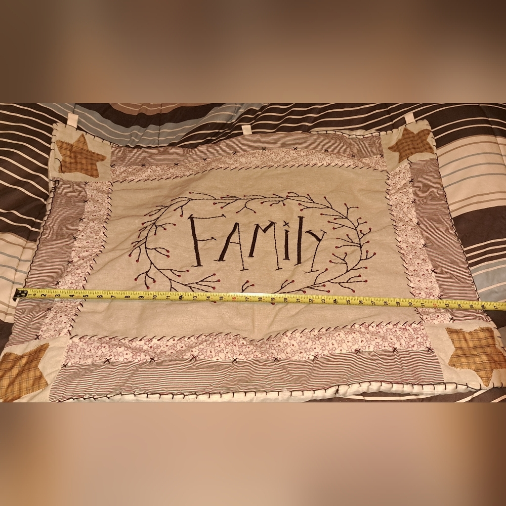 Embroidered Family Wall Art